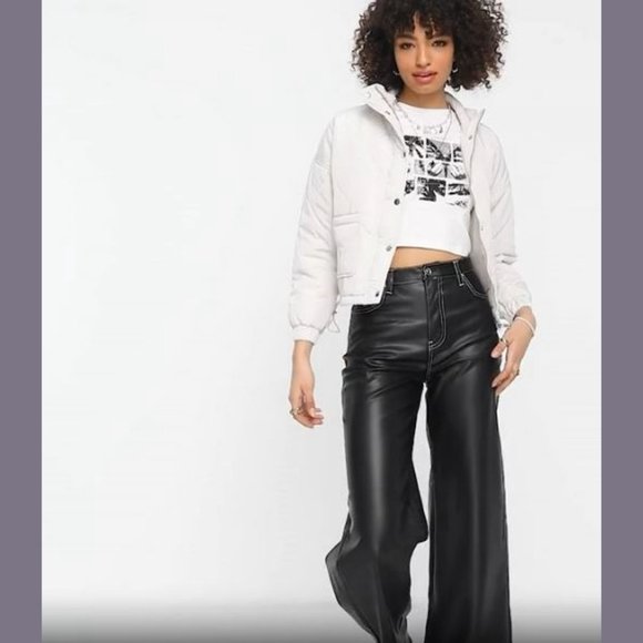 Violet Romance Size 4 Womens Quilted Short Jacket Coat in Stone - Picture 1 of 12